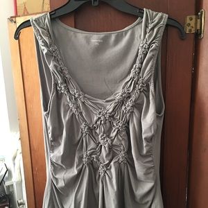 Garnet hill ruched t-shirt. So cute!